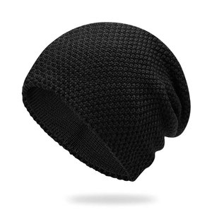 Gorro de Punto Sólido para Hombre y Mujer, Gorro Cálido de Invierno y Otoño, Gorro de Punto Elástico Suave, Gorros Unisex Clásicos para Clima Frío - Product Image 2