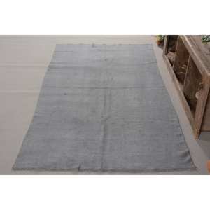 Tapis Turc Vintage Moderne Grand Rectangle 4.7X8.8 pieds Gris Patchwork Design Laine Matériau Latex pour Entrée Chevet Couloir - Product Image 2