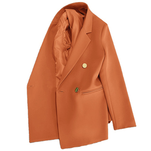 Chaquetas de Mujer al por Mayor, con un Solo Botón, 100% Algodón, Antiarrugas, Diseño Personalizado - Product Image 6