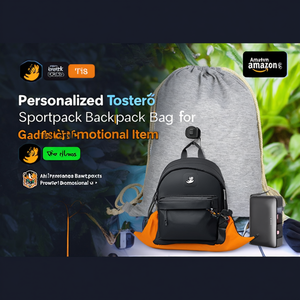 Zaino Sportivo Personalizzato con Coulisse per Gadget, Articolo Promozionale - Product Image 3