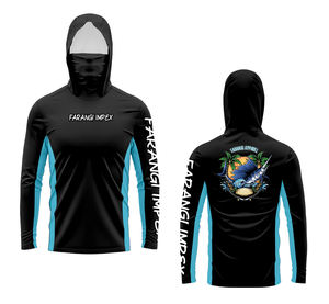 Camisetas de Pesca con Ventilación Lateral, Protección Solar, Manga Larga, Color Liso, Elásticas, Transpirables, Estampadas Digitalmente, Gran Venta - Product Image 4