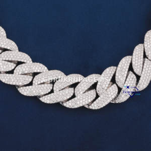 Los últimos accesorios más vendidos hicieron diamantes cultivados en laboratorio de Plata de Ley 925 con cadena cubana única y de estilo Hip Hop - Product Image 4