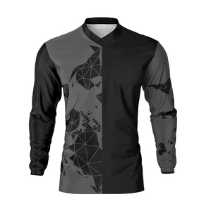 Camiseta de motocross para hombre personalizada 100% poliéster impresión por sublimación transpirable Dirt Bike Racing Camiseta de manga larga - Product Image 5