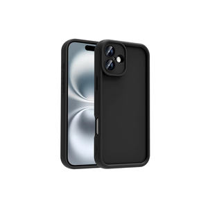 Funda de Silicona Líquida Antihuellas NXXA con Diseño de Piña Negra Premium para iPhone 16, Protección de Cámara, Estilo Ins - Product Image 1
