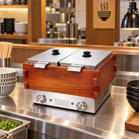 Cuisinière Oden de comptoir professionnelle en acier inoxydable, marmite à soupe pour snack-bars et magasins de proximité