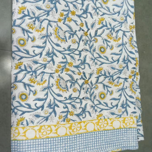 Nappe de table imprimée florale colorée, nappe en coton doux tissée à la main, motif indien en blocs pour table à manger, multi-design - Product Image 1