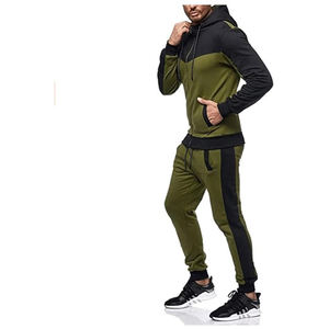 Survêtement léger à 5 panneaux avec capuche surdimensionnée Motif solide pour l'hiver Street Wear Jogger Vente en ligne à bas prix - Product Image 5