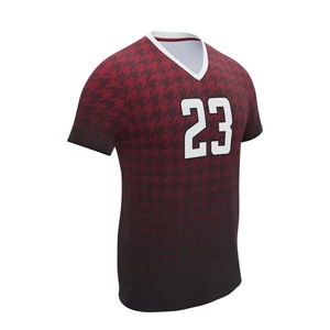 High Quality Stitched Quick Dry Fashion Sportswear Volleyball Jerseys Customized Sizes Solid-Color Volleyball Jerseys For Sale - Product Image 5