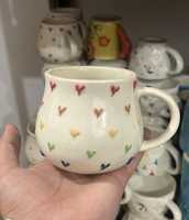 Mug en céramique artisanal à motif de fleurs de cerisier, couleur personnalisable, design mignon, durable, grande capacité, résistant à la chaleur, anti-fuite