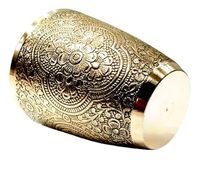 Gobelet en verre et laiton de haute qualité, nouveau design, récipient Highball, pour cérémonies religieuses, communion, mariage, capacité >3L, fabriqué en métal et argile