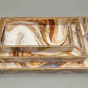 Plateau de service en bois MDF avec revêtement émaillé, design, pour hôtels et restaurants, articles de cuisine, plateau de table, haute qualité - Product Image 1