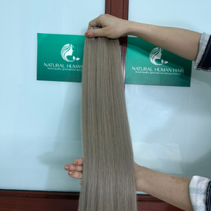 Tendance chaude Couleur Super Double Raw Droite Machine Trame Ombre Blonde Avec Des Racines Sombres Blond Clair Cheveux Bundle Échantillon Gratuit Pas Cher! - Product Image 3