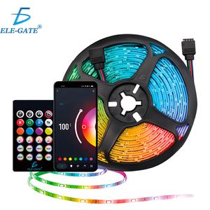 Striscia LED RGB 5050 Bluetooth da 10M con Controllo APP, Luci Musicali, PCB Nero Tagliabile, Connettività USB, Certificazione ETL - Product Image 1