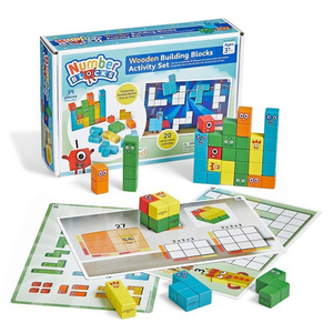 Jeu d'activités Gabe Number Blocks, blocs de construction en bois, 39 pièces, jouet mathématique pour enfants de 3 à 6 ans, jeu éducatif d'apprentissage - Product Image 1
