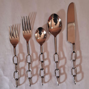 Stainless Steel Premium gold plated 4-piece <b>Cutlery</b> <b>Set</b> in Gold Color with a Stylish Classic Design flatware <b>set</b> kitchenware - Product Image 5