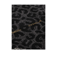 Tapis en laine tufté à la main motif léopard noir, moderne, adapté aux animaux domestiques, lavable, antidérapant, rembourré, imprimé animal, à poils moyens, pour la prière - Vente chaude