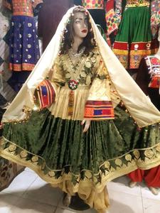 Kuchi afghan งานปักสไตล์วินเทจชนเผ่าทำมือแบบดั้งเดิมอัฟกานิสถานชุด2023เดรสวัฒนธรรม - Product Image 2