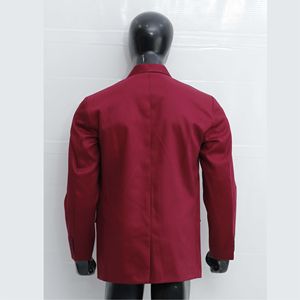 Blazer Cruzado Clásico para Oficina, de Alta Calidad, Color Borgoña, Estilo Urbano, OEM, Abrigo Formal de Invierno - Product Image 6