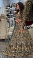 Tenue Ethnique Indienne en Georgette Rose, Lehenga Choli avec Dupatta, Imprimé Numérique et Broderie de Paillettes