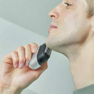 Afeitadora Eléctrica Compacta para Hombre de 3 Cuchillas, Uso en Seco y Húmedo, Impermeable con Carga USB IPX7, Afeitadora Facial/Rotatoria, Repuesto Negro - Product Image 2