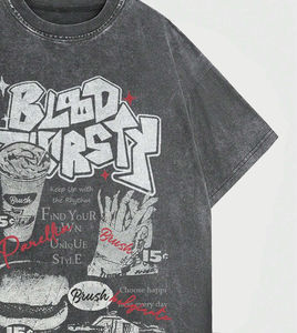 Camisa estampada DTF para hombre con ilustraciones digitales a todo color, ropa de moda moderna informal Premium de algodón ligero - Product Image 5