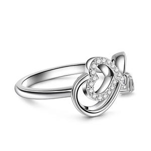 แหวนแฟชั่นเงินสเตอร์ลิงรูปหัวใจ Jeulia Infinity Love Mom - Product Image 3