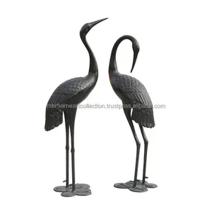 Yüksek talep üzerine yeni kuşlar hayvanlar Metal bahçe heykeli çifti ev otel açık alan ve bahçe dekorasyon için
