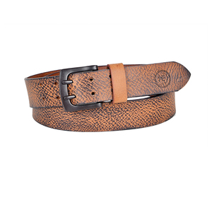Personalización de lujo de los hombres de moda Casual traje de negocios cinturón ajustable cinturón de cuero genuino de proveedor indio - Product Image 3