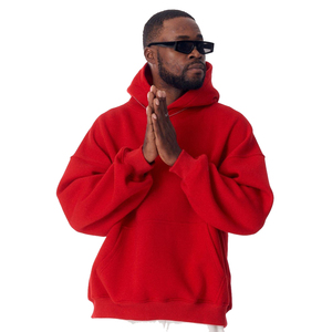 Sweat-shirts à capuche unisexes pour hommes de haute qualité, fermeture éclair, logo personnalisé brodé, écologiques, coupe-vent, en molleton 100% coton lourd - Product Image 3