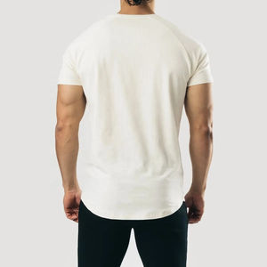 T-shirt pour homme en coton lourd 100% biologique, tricoté, de haute qualité, surdimensionné, avec logo personnalisé, durable, respirant, respectueux de l'environnement, Ringers - Product Image 5