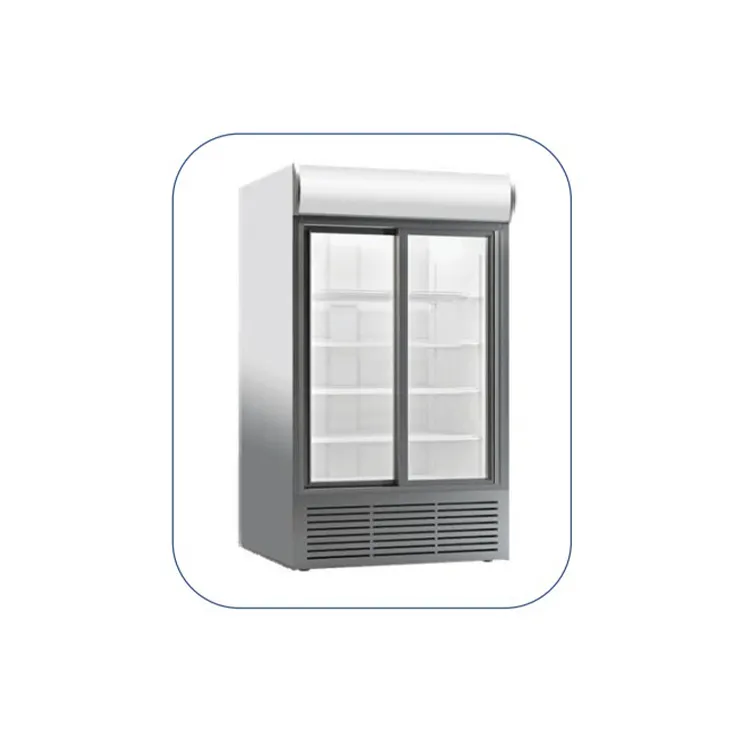 Cheap Prices Excellent Quality CL 1200 Double Sliding Door Digital Thermostat Mini Cooler Refrigerator