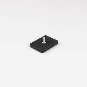 Sistema magnetico gommato 59x45x8,5mm con perno filettato - Product Image 1