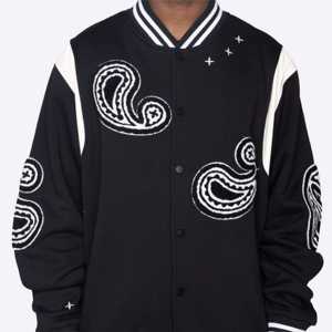 Venta al por mayor de ropa de calle al aire libre chaqueta de moda de los hombres con logotipo personalizado de béisbol CARTA DE LA Universidad Letterman de talla grande chaqueta de los hombres Varsity - Product Image 1