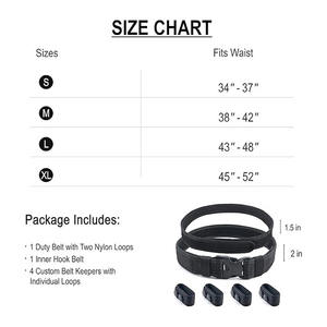 Ceinture tactique de service en nylon à boucle automatique, prix d'usine 2026, ceinture de sécurité pour agent de sécurité, ceinture de service robuste de qualité normale pour l'extérieur - Product Image 6