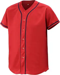 Großhandel individuell Top Qualität unbedruckt Hip Hop Sportbekleidung Softball-Anzüge Padres-Jekleid Sublimationshemden Baseballtrikots