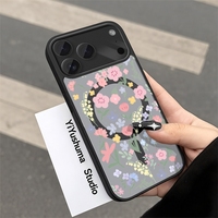 Coque de téléphone en TPU souple avec motif de dessin animé à sublimation magnétique pour 17 Pro Max Blanc Unisexe