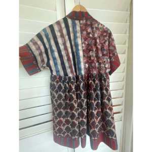 Top de punto tipo caftán para mujer con diseño de estampado mixto - Product Image 5