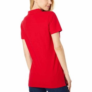 Custom Logo Solid Knitted Breathable High Quality Women's for <b>Shirts</b> Casual <b>Slim</b> <b>Fit</b> 100% Cotton in Stock - Product Image 2