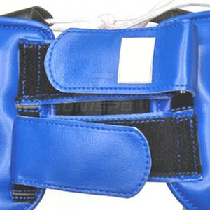Protector de Cabeza para Boxeo SONISPO, Equipo de Protección de Cuero PU para Adultos Unisex, Casco Deportivo Azul con Cierre de Velcro - Product Image 3