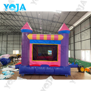Château gonflable <span class=keywords><strong>pour</strong></span> fête de <span class=keywords><strong>mariage</strong></span> Jumping Dear, toboggan gonflable, 4x4x3.2m, capacité de 600 livres, matériau nylon/PVC, souffleur inclus 1 - Product Image 4