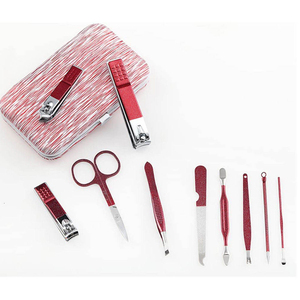 Juego de Tijeras de Belleza Profesionales con Logotipo Personalizado, Tijeras de Corte de Pelo de Cuero Sintético para Aplicación de Uñas, Juego de Manicura y Pedicura - Product Image 5