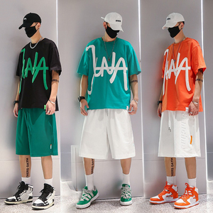 เสื้อยืดโอเวอร์ไซส์ผู้ชายผ้าฝ้ายผสมใยไผ่ขายดี พิมพ์ลายสกรีนพัฟแบบกำหนดเอง ระบายอากาศได้ดี แห้งเร็ว ทันสมัย - Product Image 6