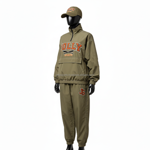 Ensemble deux pièces coupe-vent pour femmes, vente en gros de survêtements coupe-vent pour femmes avec couleurs personnalisées, taille coupe-vent grande taille - Product Image 4