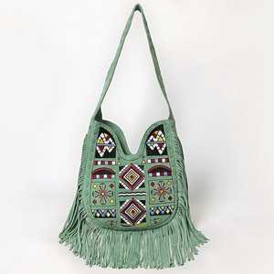 Bolso de Hombro de Cuero de Gamuza Duradero de Alta Calidad para Niñas, Bolso Cruzado Estilo Vaquero Occidental con Cierre de Cremallera al Mejor Precio, Disponible en Existencia - Product Image 2