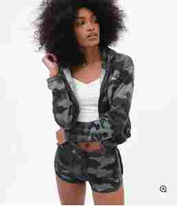 Diseño de logotipo personalizado de moda de las mujeres crop top sudadera de longitud corta de manga larga recortada sudadera para las mujeres - Product Image 1