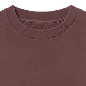 Sweat-shirt à col rond en molleton français surdimensionné 100% coton, streetwear de luxe, sweat-shirt à col rond pour homme - Product Image 3