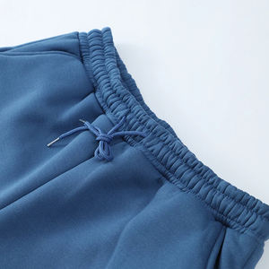 ชุดวอร์ม2ชิ้นสำหรับผู้ชายชุดวอร์มผ้าฝ้าย100% โอเวอร์ไซส์พิมพ์โลโก้กางเกงขายาวสีทึบแขนยาวพิมพ์ลายโลโก้ - Product Image 6