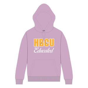 HBCU Educado Lavanda Pullover Sudadera con capucha Chenille Bordado Griego Hermandad Divine Nine Apparel Logotipo personalizado Sudadera con capucha de moda - Product Image 2