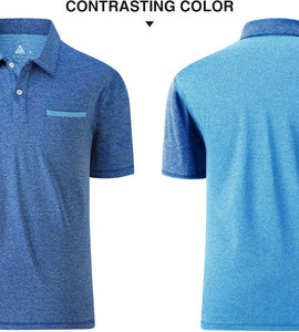 เสื้อโปโลสําหรับผู้ชายแขนยาว/สั้นความชื้น Wicking เสื้อเทนนิสตาข่ายกีฬาเสื้อยืด - Product Image 6