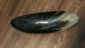 Ensaladera de cuerno de búfalo pulido Natural 100%, utensilios de cocina ecológicos y cuenco para servir la Mesa de la cena de Crescent Crafts - Product Image 4